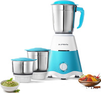 Longway Super Dlx 700 W Juicer Mixer Grinder(Super | 3 Jars | White, Blue)