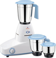BAJAJ Majesty ION 500 W Mixer Grinder(Kitchen King | 3 Jars | White/Blue)