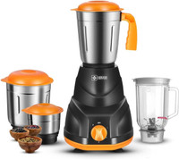 Havok 750 Watt Juicer Mixer Grinder with 4 Jars 750 W Juicer Mixer Grinder(Orange_Mixer_4Jar | 4 Jars | Orange)