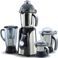 USHA Maximus Plus 800 W Mixer Grinder(MP800MX4 | 4 Jars | with 1 year extended warranty | Black, Silver)