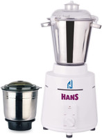 HANS Dominar 2 HP Commercial, 100% Copper Motor 1400 W Mixer Grinder(Heavy Duty | 2 Jars | White)