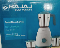BAJAJ Ninja Series Notch 500 Mixer Grinder French Blue 500 W Mixer Grinder(410600 | 3 Jars | French Blue)