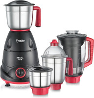 Prestige Regal 750 W Juicer Mixer Grinder(Regal_ | 4 Jars | Red and Black)