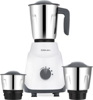 BAJAJ GX1 Ninja Series 500 W Juicer Mixer Grinder(410640 | 3 Jars | White/Grey)