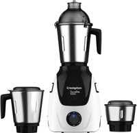 Crompton Duro Elite 1000W 3 Jar 1000 W Mixer Grinder(ACGM-DUROELT 1000 | 3 Jars | Duroelite 1000 | Black and white)