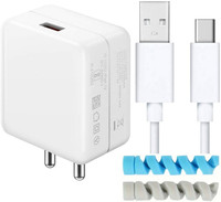 UrCart Wall Charger Accessory Combo for 80W OPP-O F15 / F 15, OPP-O A8 / A 8, OPP-O F15s / F 15 s, OPP-O Find X2 Pro(White)