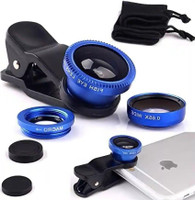 OSTALY Pro 2 L53 Macro 3 in 1 Universal Clip Lens Ultra HD Wide Angle, Fish Eye, Macro Mobile Phone Lens