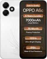OPPO A6c (Feather White, 64 GB)(4 GB RAM)