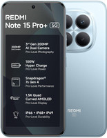 REDMI Note 15 Pro + 5G (Mirage Blue, 256 GB)(12 GB RAM)