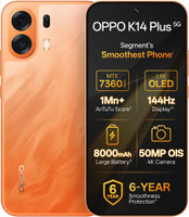 OPPO K14 Plus 5G (Solar Orange, 128 GB) (8 GB RAM) Flipkart Deal