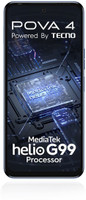 Tecno POVA 4 (Cryolite Blue,8GB 128GB (?Cryolite Blue, 128 GB)(8 GB RAM)