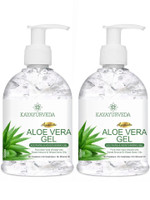 KAYAYURVEDA 100% Pure Aloe Vera Gel - Repairing & Soothing for Face, Body & Hair - Pack of 2(600 ml)