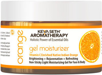 KEYA SETH AROMATHERAPY Orange Gel Moisturizer,Vitamin C Brightening, Refreshing, Non-Sticky Light(160 g)