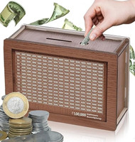 Sanvi Trends ST money seving box Wooden Money Clip(Brown)