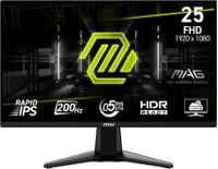MSI 63.5 cm (25 inch) Full HD IPS Panel Gaming Monitor (MAG 255F E20)(AMD Free Sync, Response Time: 0.5 ms, 200 Hz Refresh Rate)
