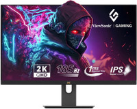 ViewSonic 68.58 cm (27 inch) Quad HD IPS Panel with HDR10, 137 sRGB, Height Adjustment, Swivel, Tilt, Pivot, Eye Care, 2 x HDMI, Display Port Gaming Monitor (VX2758A-2K-PRO-2)(AMD Free Sync, Response Time: 1 ms, 185 Hz Refresh Rate)
