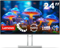 Lenovo L Series 60.5 cm (24 inch) Full HD LED Backlit IPS Panel with 2x3W Speakers, 99%sRGB, 1x HDMI 1.4, 1x VGA, Tilt, Ultraslim Monitor (L24-4C)(AMD Free Sync, Response Time: 1 ms, 144 Hz Refresh Rate)