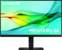 Samsung ViewFinity S6 60.96 cm (24 inch) Quad HD IPS Panel with USB Type-C, LAN Port, DP, HDR10, KVM Switch, Easy Setup, Height Adjustable Stand, Eye Care Technology Monitor (LS24D604UAWXXL)(Response Time: 5 ms, 100 Hz Refresh Rate)