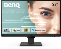 BenQ GW2790 68.58 cm (27 inch) Full HD LED Backlit IPS Panel 99% sRGB, Eye-careU, Dual HDMI, Display Port, Bezel-Less, Eyesafe, VESA MediaSync, Brightness Intelligence, Low Blue Light, Speakers 2Wx2, VESA Wall mountable Monitor (GW2790)(Response Time: 5 ms, 100 Hz Refresh Rate)