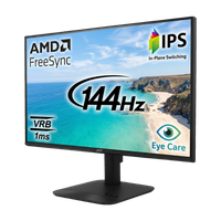 Acer KA2 60.45 cm (24 inch) Full HD LED Backlit IPS Panel with 6 axis Color Adjustment, 2X2W Inbuilt Speakers, Display Widget, VisionCare, ENERGY STAR Certified, Robust Stand Monitor (KA242Y)(Frameless, AMD Free Sync, Response Time: 1 ms, 144 Hz Refresh Rate)