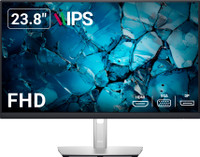 DELL P-series 60.96 cm (24 inch) Full HD LED Backlit IPS Panel with 3-Years warranty, Low Blue Light technology, 3-sided Bezel-less, HDMI, VGA, DP & USB Ports, Pivot(rotation), Swivel/Tilt/Height adjustment Monitor (P2422H)(AMD Free Sync, Response Time: 5 ms, 60 Hz Refresh Rate)