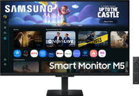 Samsung M5 Series 81.28 cm (32 inch) Full HD LED Backlit VA Panel with TV Experience, Samsung TV Plus, Speakers, Adaptive Sound, Wi-Fi, HDMI, Bluetooth,Screen Mirroring, Smart Monitor (LS32FM500EWXXL)(Response Time: 4 ms, 60 Hz Refresh Rate)