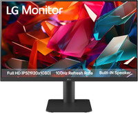 LG 60.96 cm (24 inch) Full HD LED Backlit IPS Panel Monitor (24MS550-B,(1920 x 1080) Tilt/Height Adjustable Stand, Built in Speaker, HDMI x 2)(Frameless, Response Time: 5 ms, 100 Hz Refresh Rate)