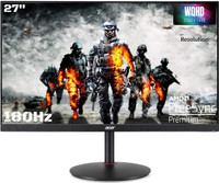 Acer Nitro 68.58 cm (27 inch) WQHD LED Backlit IPS Panel Gaming Monitor (XV272U-V3)(AMD Free Sync, Response Time: 0.5 ms, 180 Hz Refresh Rate)
