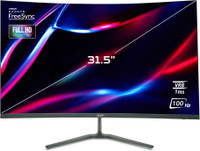 Acer Nitro ED0 80.01 cm (32 inch) Curved Full HD LED Backlit VA Panel with 1500R Curvature, Display Widget, VisionCare, Tilt-able Stand, Flicker Free Gaming Monitor (ED320QR)(Frameless, AMD Free Sync, Response Time: 1 ms, 100 Hz Refresh Rate)