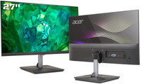 Acer Vero Series 68.58 cm (27 inch) Full HD LED Backlit IPS Panel with Colorful Patterned Back Mood light, Dual Glass Design, Flicker Free, Tilt-able Stand, 2X2W Inbuilt Speakers, Eco Display, Ultra thin Monitor (RS272)(Frameless, AMD Free Sync, Response Time: 1 ms, 100 Hz Refresh Rate)