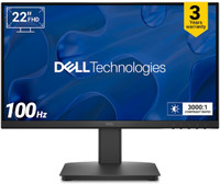 DELL SE-Series 55.88 cm (22 inch) Full HD LED Backlit VA Panel with Contrast 3000:1, Tilt Adjustment, 1x HDMI, 1xVGA, 3 Years Warranty, TUV Rheinland 3-star Eye Comfort, Ultra-Thin Bezel Monitor (SE2225HM)(Response Time: 5 ms, 100 Hz Refresh Rate)