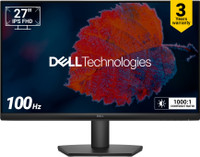 DELL SE-Series 68.58 cm (27 inch) Full HD LED Backlit IPS Panel with Contrast 1,000:1, Tilt Adjustment, 1x HDMI, 1xVGA, 3 Years Warranty, TUV Rheinland 3-star Eye Comfort, Ultra-Thin Bezel Monitor (SE2725HM)(Response Time: 5 ms, 100 Hz Refresh Rate)