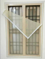BLEMY 3*4 WHITE WINDOW NET Polyester Washable Adults Mosquito Net(White, Frame Hung)