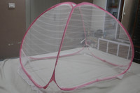 shriji creation Polyester Kids Washable Foldable Baby Mosquito Net For 0 to 36 Months Old baby with 3ftx3ftx2.5ft Size Mosquito Net(White, Pink, Tent)