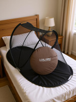 AL-UQBA High Quality Of Cotton With Maharani For Single Bed (Black,Green, Red) Cotton Washable Adults Mosquito Net(Black, Tent)
