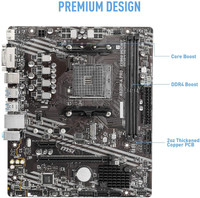 MSI A520M-A PRO AM4Socket Micro-ATX AMD A520 Chipset DDR4 Motherboard for Desktop
