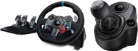 Logitech G29 Driving Force Racing Wheel Floor Pedals With Shifter  Motion Controller(Black, Dual&Motor Force Feedback, 900&Degree Rotation, Stainless Steel Shifters, For PS3, PS4, PS5, PC)