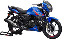TVS APACHE RTR 160 2V RM Disc BT Booking for Ex-Showroom Price(Matte Blue)