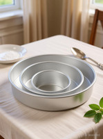 VPSK VPSK AKIRA ROUND CAKE MOULD PACK OF 3 Aluminium Cake Mould 3(Pack of 3)