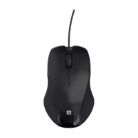 Portronics Toad 101 Wired Ambidextrous Optical Mouse 1200 DPI, 1.25M Cable Length, 30-Lakh Clicks Life(USB 2.0, Black)