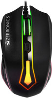 ZEBRONICS Sniper Wired Ambidextrous Optical  Gaming Mouse High Precision Gaming Mouse, 2400DPI, 6 Buttons, RGB Light, Weight Plug & Play(USB 3.0, Black)