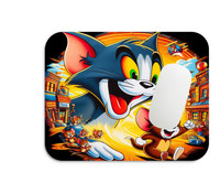 CRAFT FUSION ART Mouse Pad Suitable for Gaming & Office, Non-Slip Rubber Base (Tom & Jerry) Non Slip Base Mousepad(Multicolor)