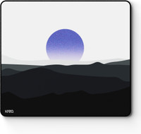 Kreo Locus XL Deskpad, 450 x 420 mm, 4mm Cushioned Base, Ultra Smooth Surface Non Slip Base Mousepad(Rising Sun)