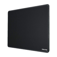 sounce Antifray Stitched Embroidery Edges,water resistant,Non-Slip Rubber Base | MPBK Non Slip Base Mousepad(Black)