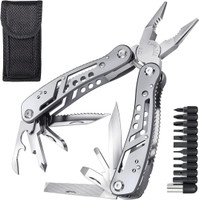 DRYZOO 24 in 1 Foldable Multi Utility Pliers Multi Utility Plier(1 Tools, Silver)