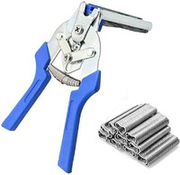 swabs Hog Ring Plier Upholstery Installation Kit Wire Clip Pliers Multi Utility Plier(1 Tools, Blue)