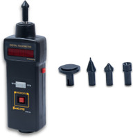 Systems Tech HTM-590 Contact Type Digital Tachometer + Premium Rubber Tips Set Digital Multimeter(Black 2000 Counts)