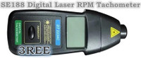 Republic M SE188 Digital Laser RPM Tachometer Digital Multimeter(Black 2000 Counts)