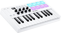 Stig Bluetooth 25 Key USB MIDI Keyboard Controller with 8 Backlit Drum Pads & 8 Knobs With Analog Portable Keyboard(25 Keys)