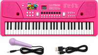 KING TOYZ 61 Keys Piano Keyboard for Kids | Beginners with Mic & Recording Function Analog Digital Piano(61 Keys)